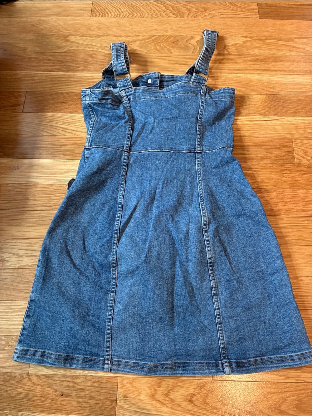 H&M Blue Denim Button-Front Sundress - Picture 2 of 2